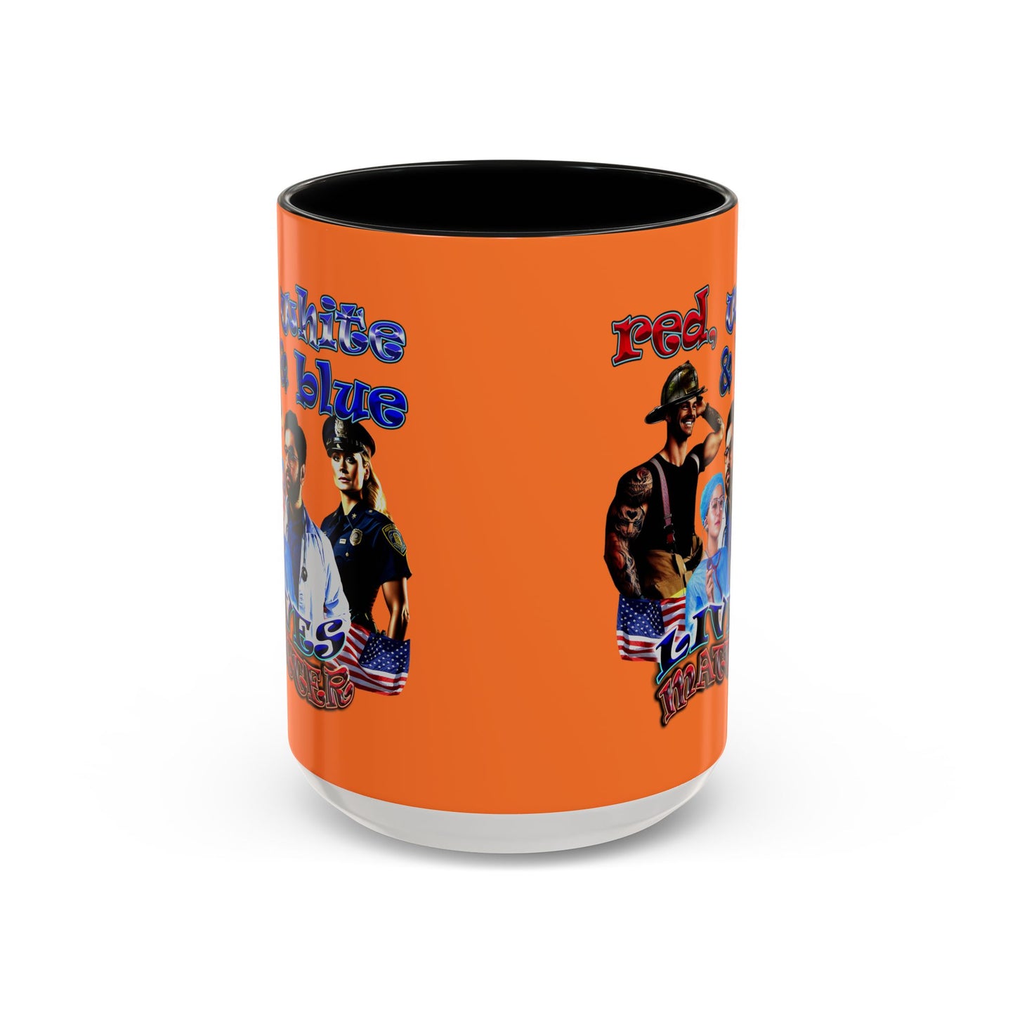 rw&b lives matter - Accent Mug (crusta)