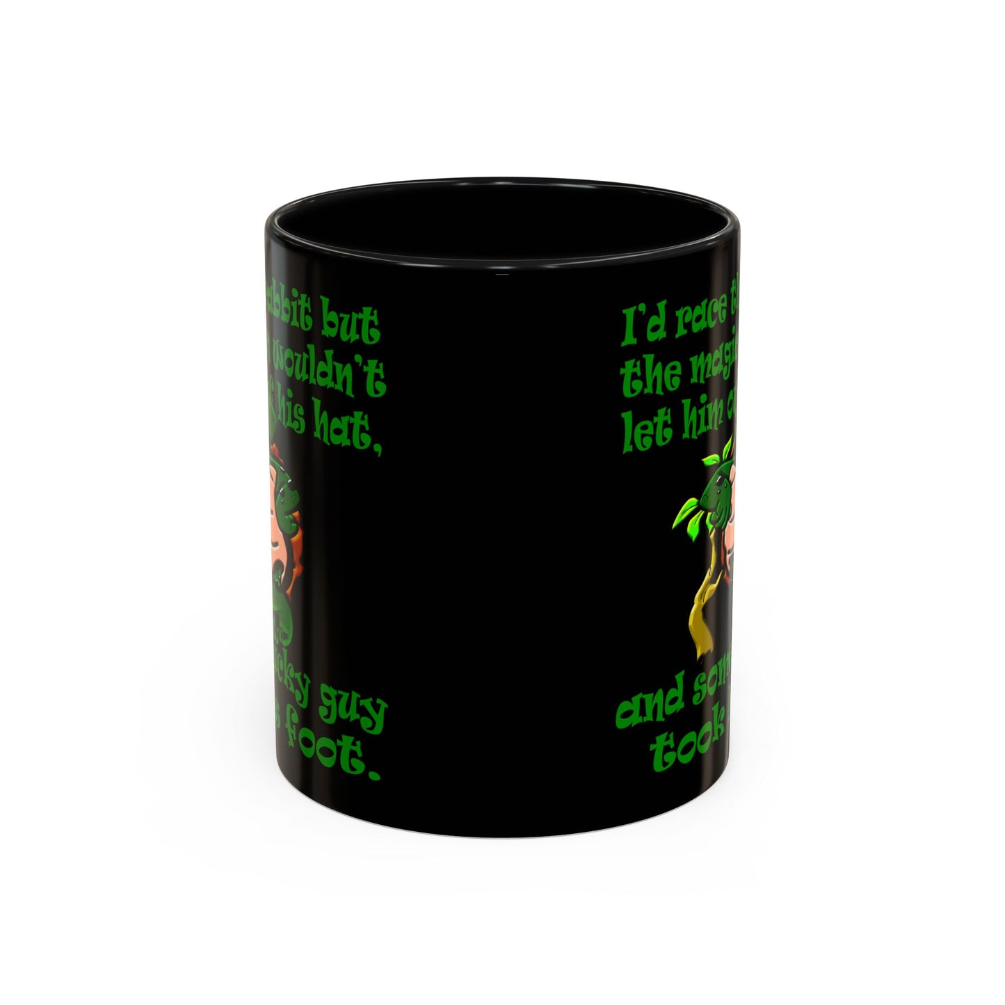 turtle race - Accent Mug (black)
