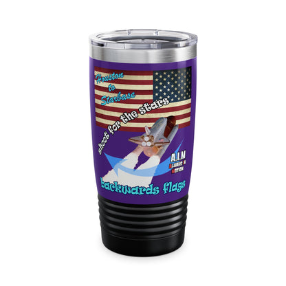shoot for the stars - Ringneck Tumbler, 20oz (purple)