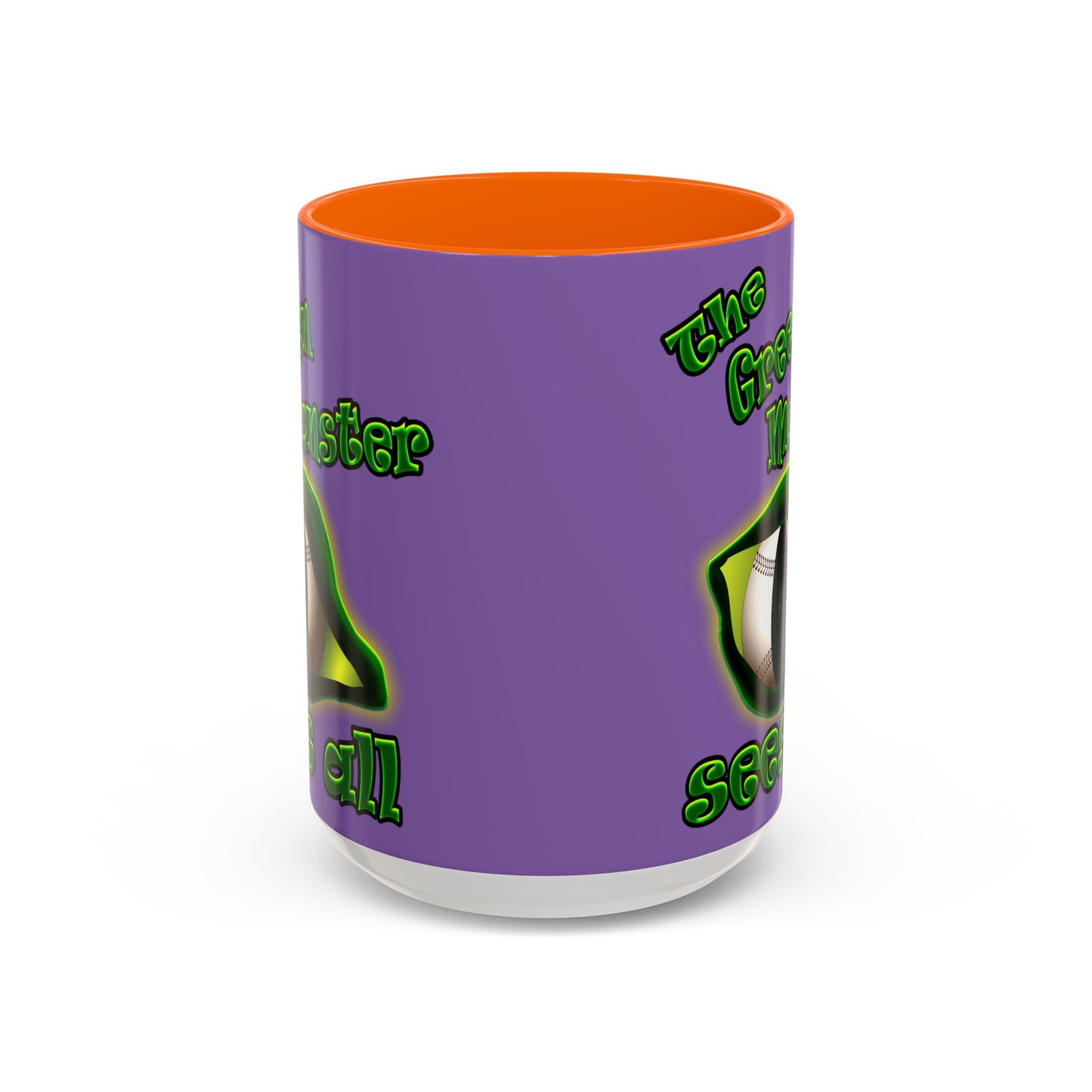 green monster - Accent Mug (light purple)