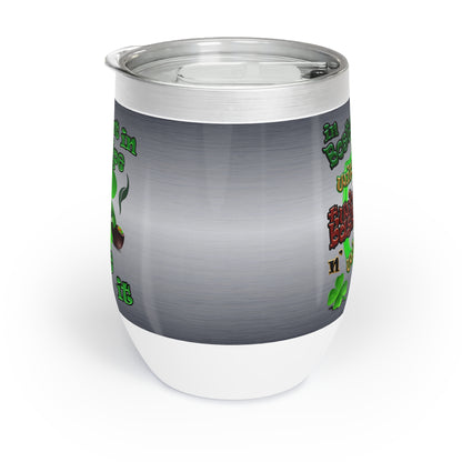celtics logo - Chill Wine Tumbler (brushed nickel)