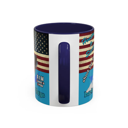 shoot for the stars - Accent Mug (turquoise)
