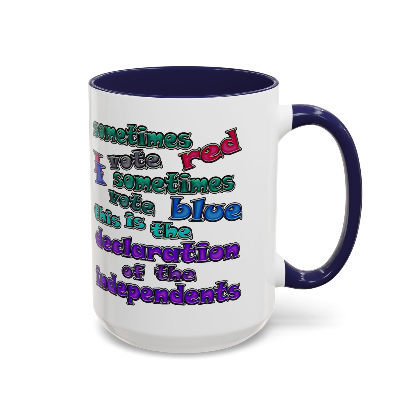 declaration of the independents - Accent Mug (white)