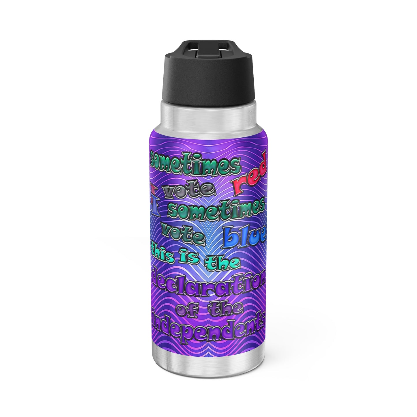 declaration of the independents - Gator Tumbler, 32oz  (purple wave)