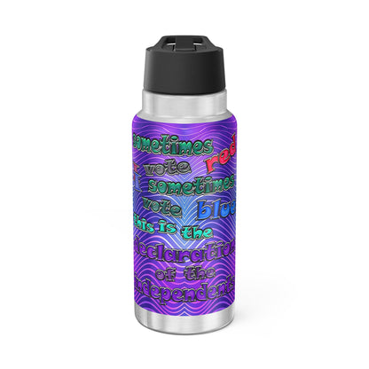 declaration of the independents - Gator Tumbler, 32oz  (purple wave)