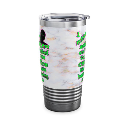 noticed you noticing - Ringneck Tumbler, 20oz (white marble)