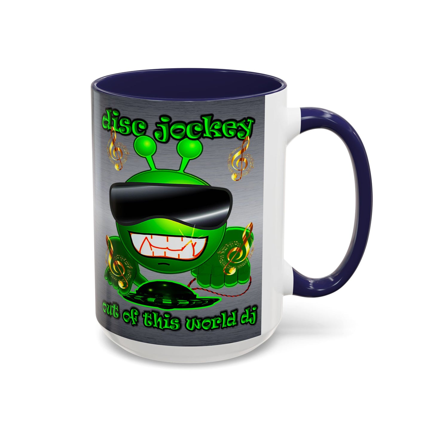 disc jockey - Accent Mug (brushed nickel)