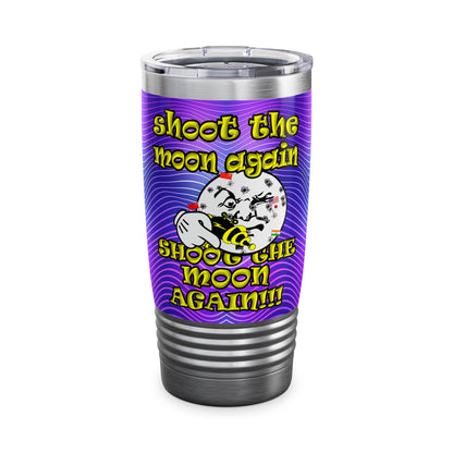 shoot the moon again - Ringneck Tumbler, 20oz (purple wave)