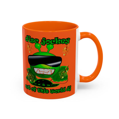 disc jockey - Accent Mug (orange)