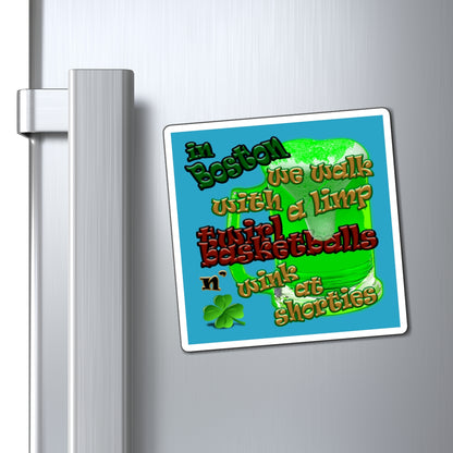 celtics logo - Magnets - (turquoise)