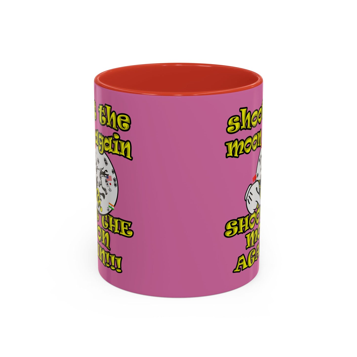 shoot the moon again - Accent Mug (light pink)