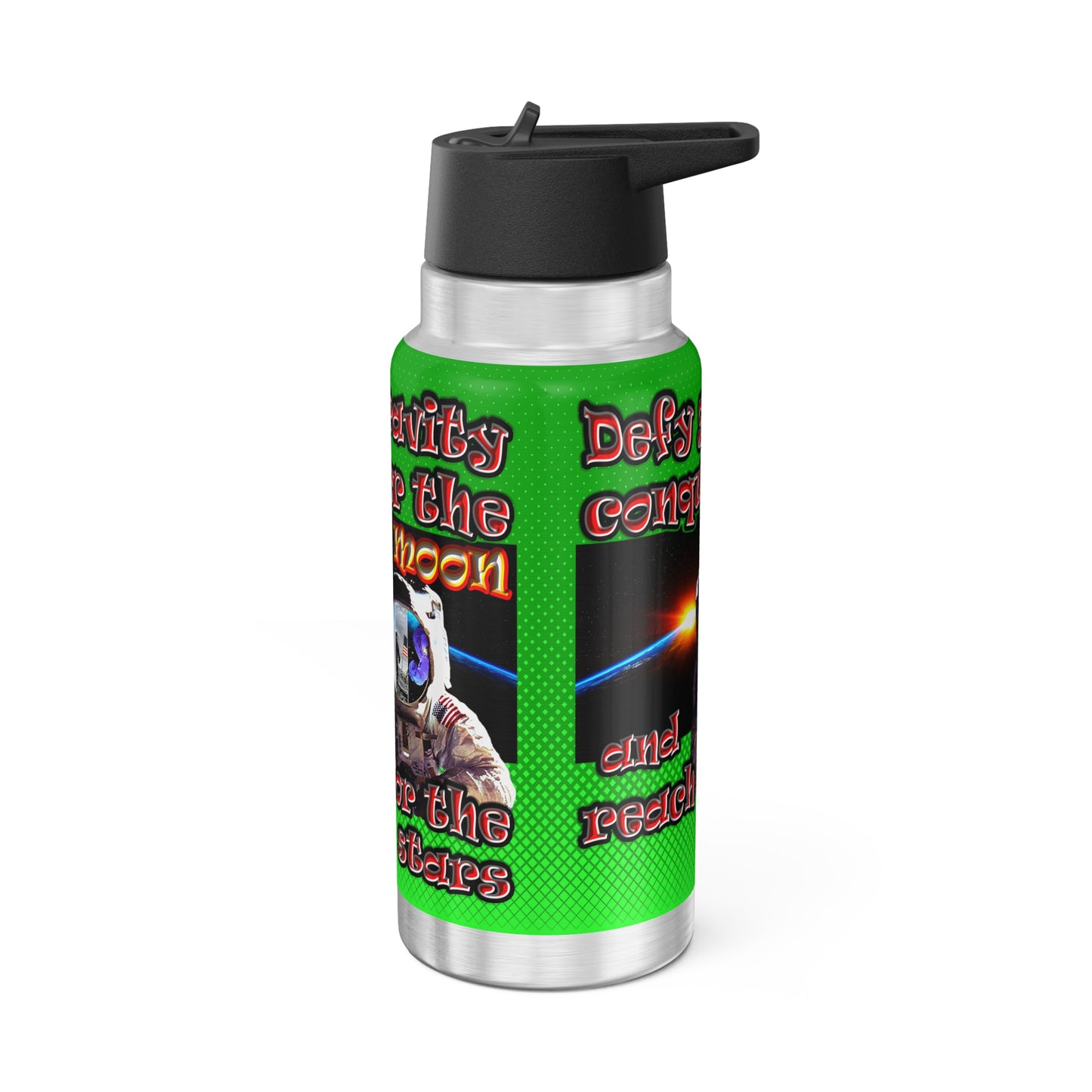defy conquer reach - Gator Tumbler, 32oz  (logo green)