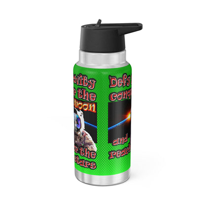 defy conquer reach - Gator Tumbler, 32oz  (logo green)