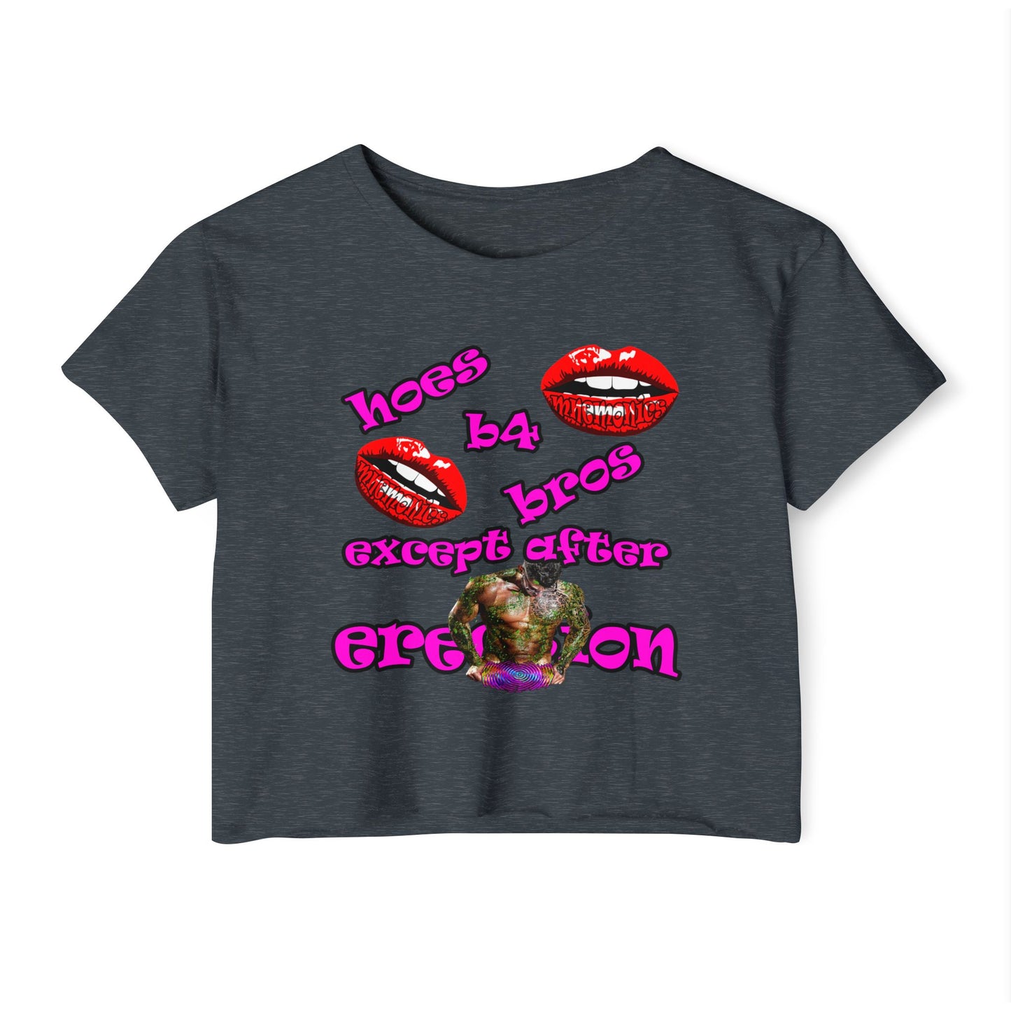 hoes b4 bros - Women's Festival Crop Top