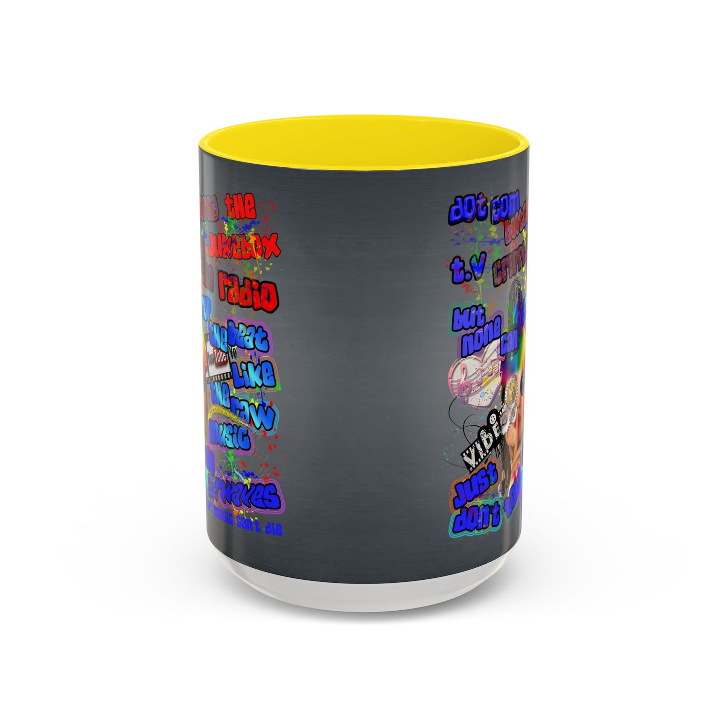 drop the beat - Accent Mug (grey-light grey)