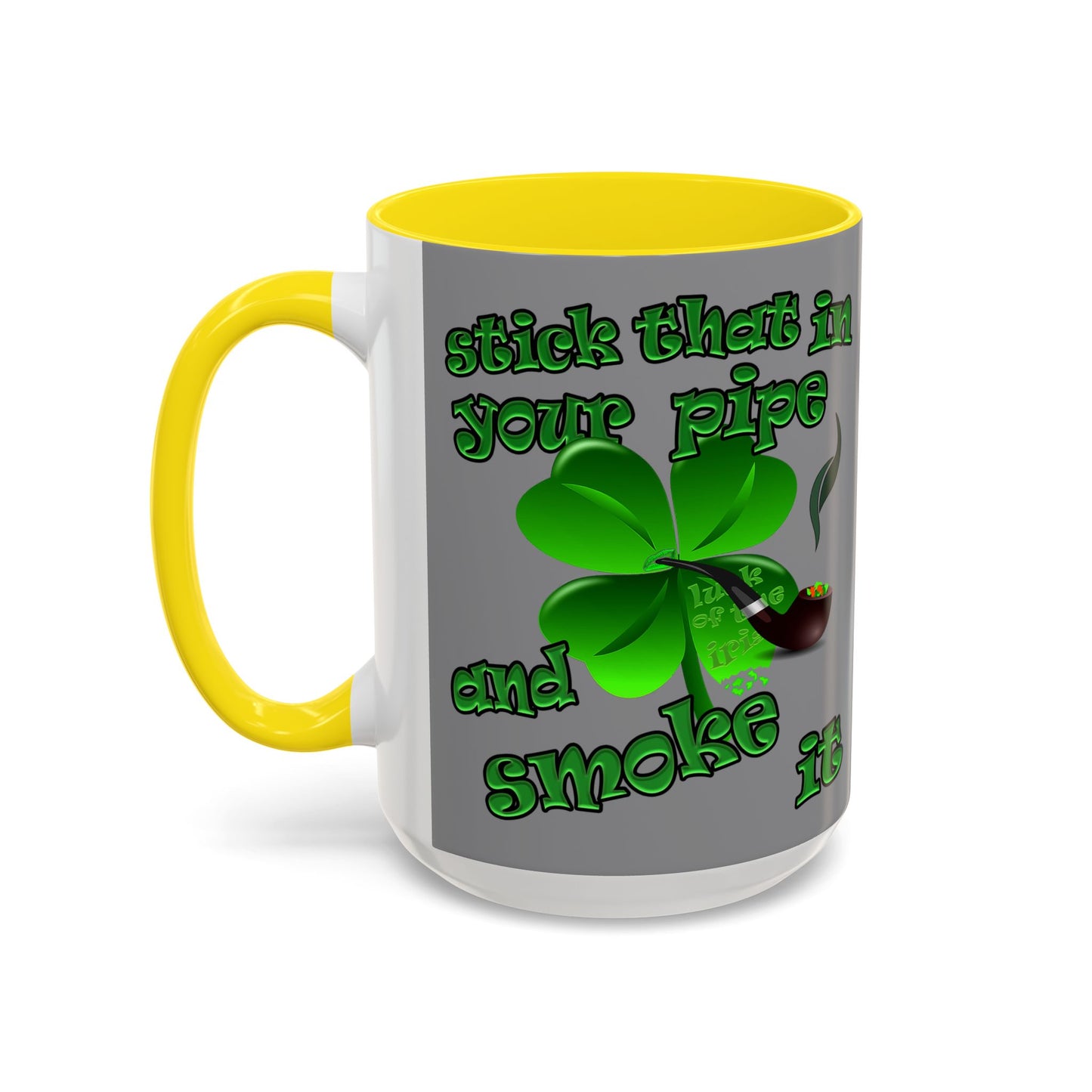 celtics logo - Accent Mug (grey)