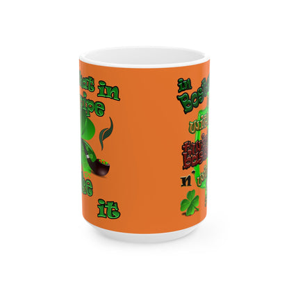 celtics logo - White Mug (crusta)