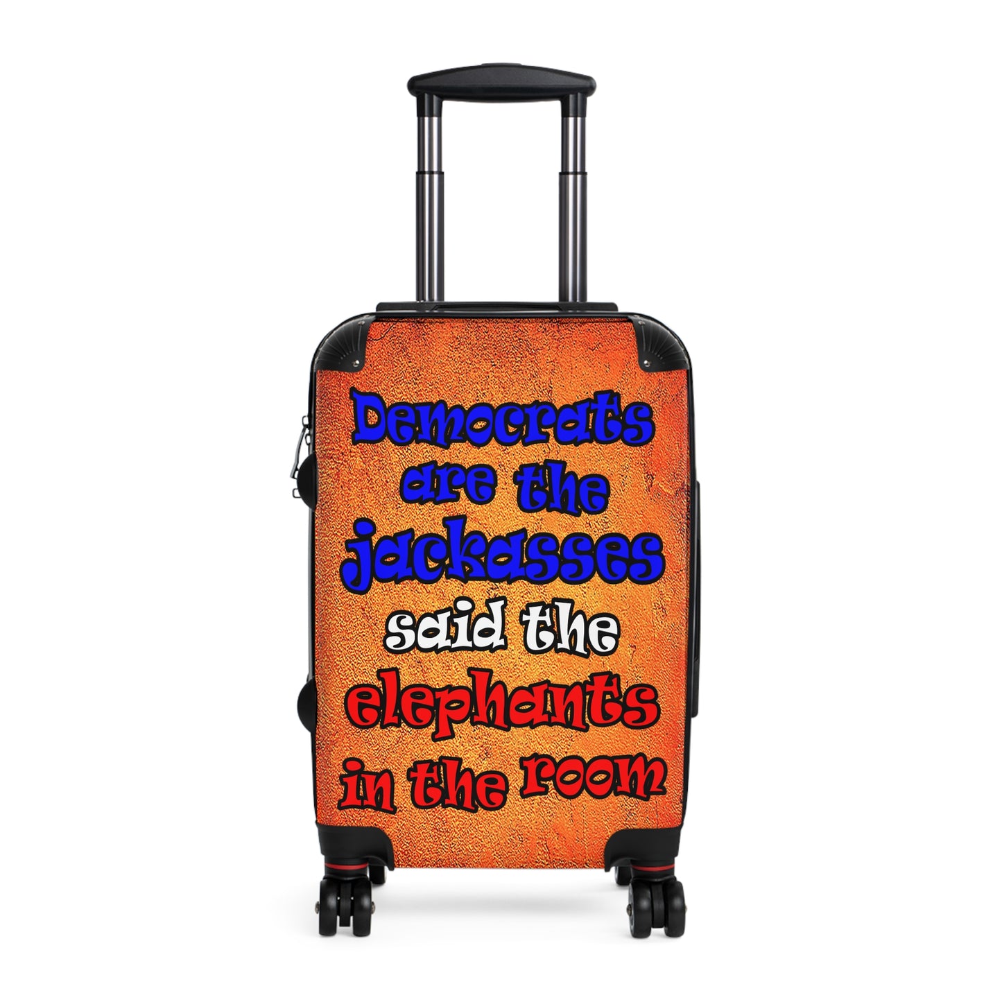 donkeys and elephants - Suitcase (burnt orange)