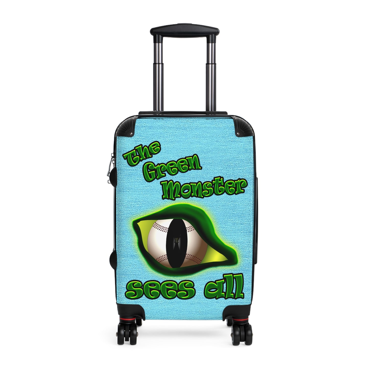 green monster - Suitcase (faded blue)
