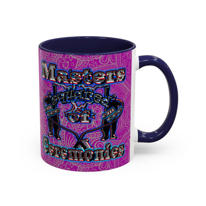 em cee squared - Accent Mug (pink swirl)