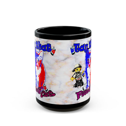 tag that - Black Mug (white marble)