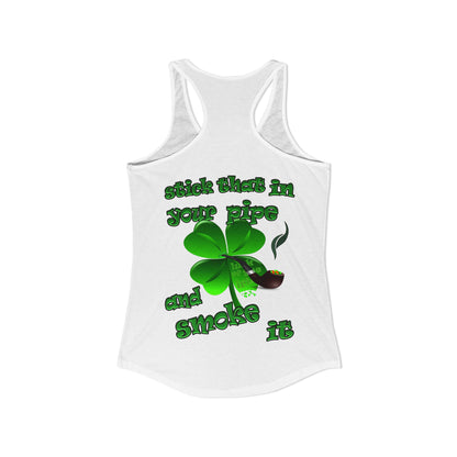 celtics logo - Women's Ideal Racerback Tank