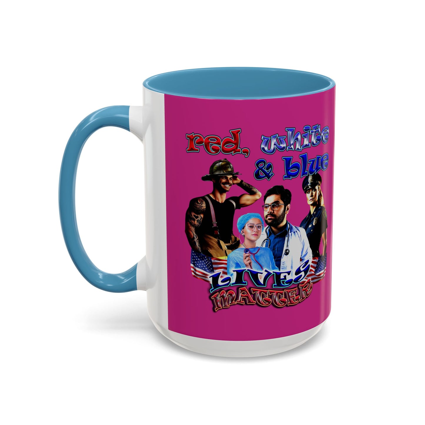 rw&b lives matter - Accent Mug (pink)