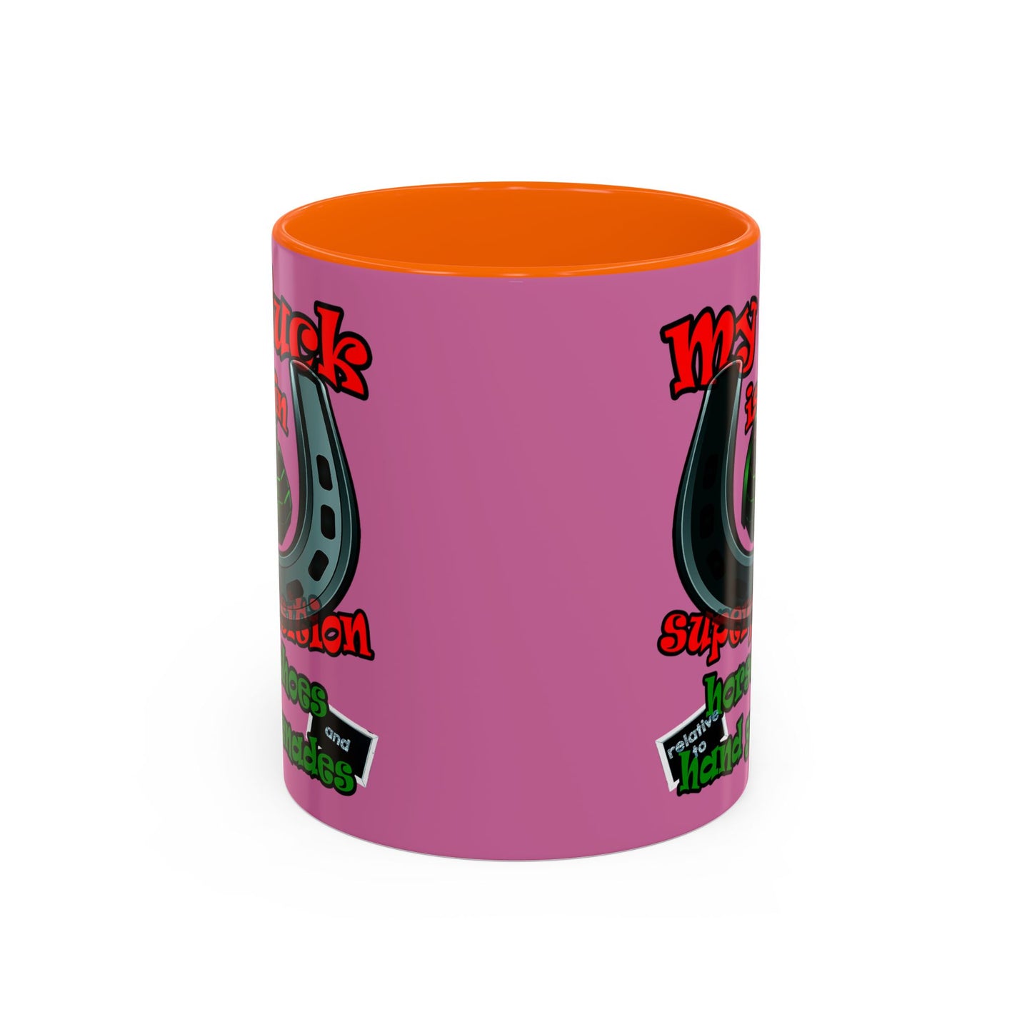 my luck - Accent Mug (light pink)
