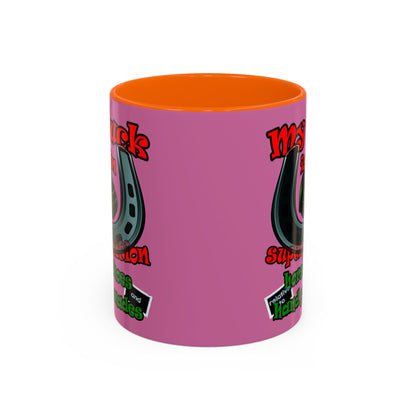 my luck - Accent Mug (light pink)