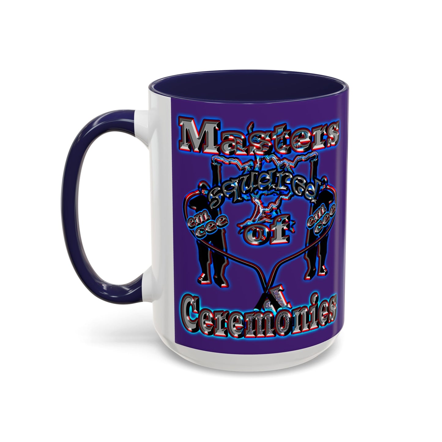 em cee squared - Accent Mug (purple)