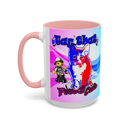 tag that - Accent Mug (light blue-pink wave)