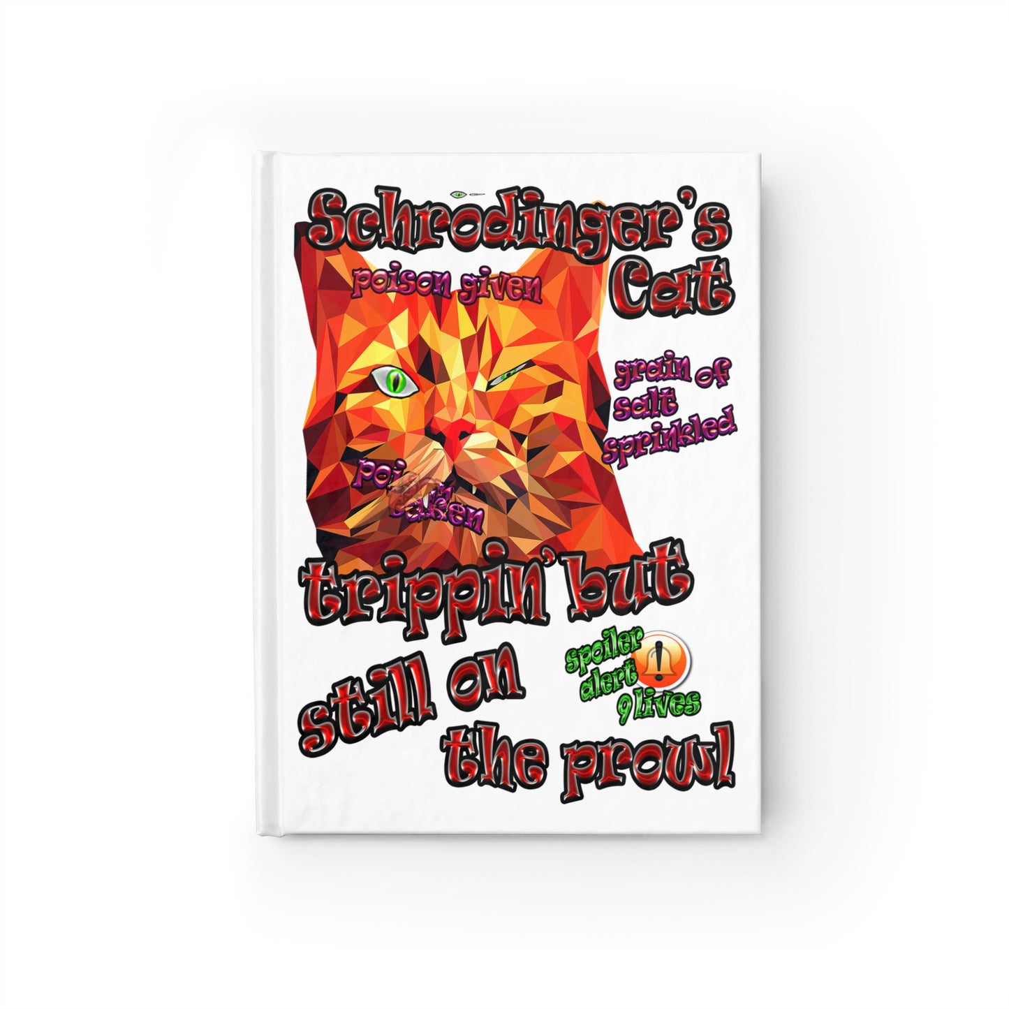 schrodinger's cat - journal-lined (white)