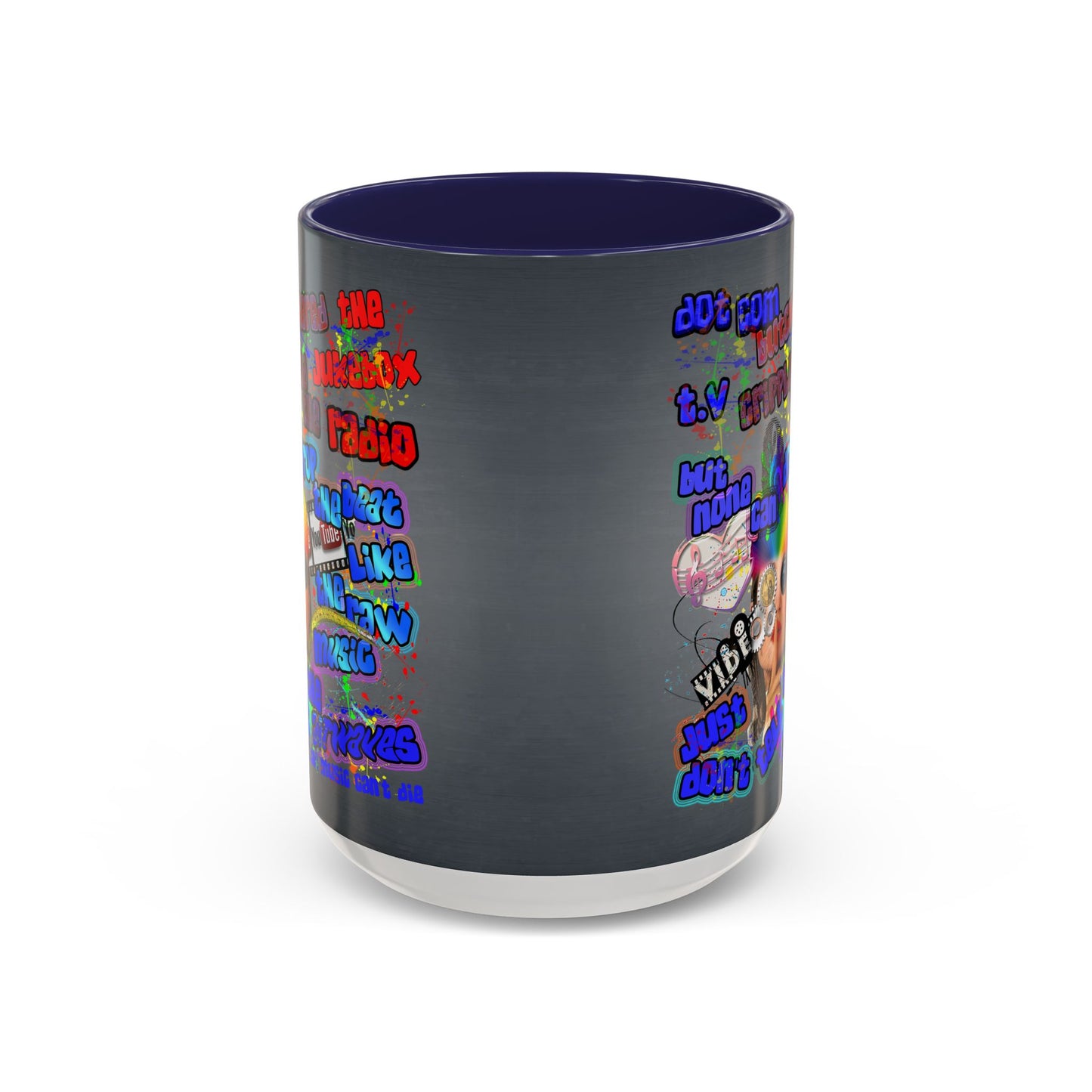 drop the beat - Accent Mug (grey-light grey)
