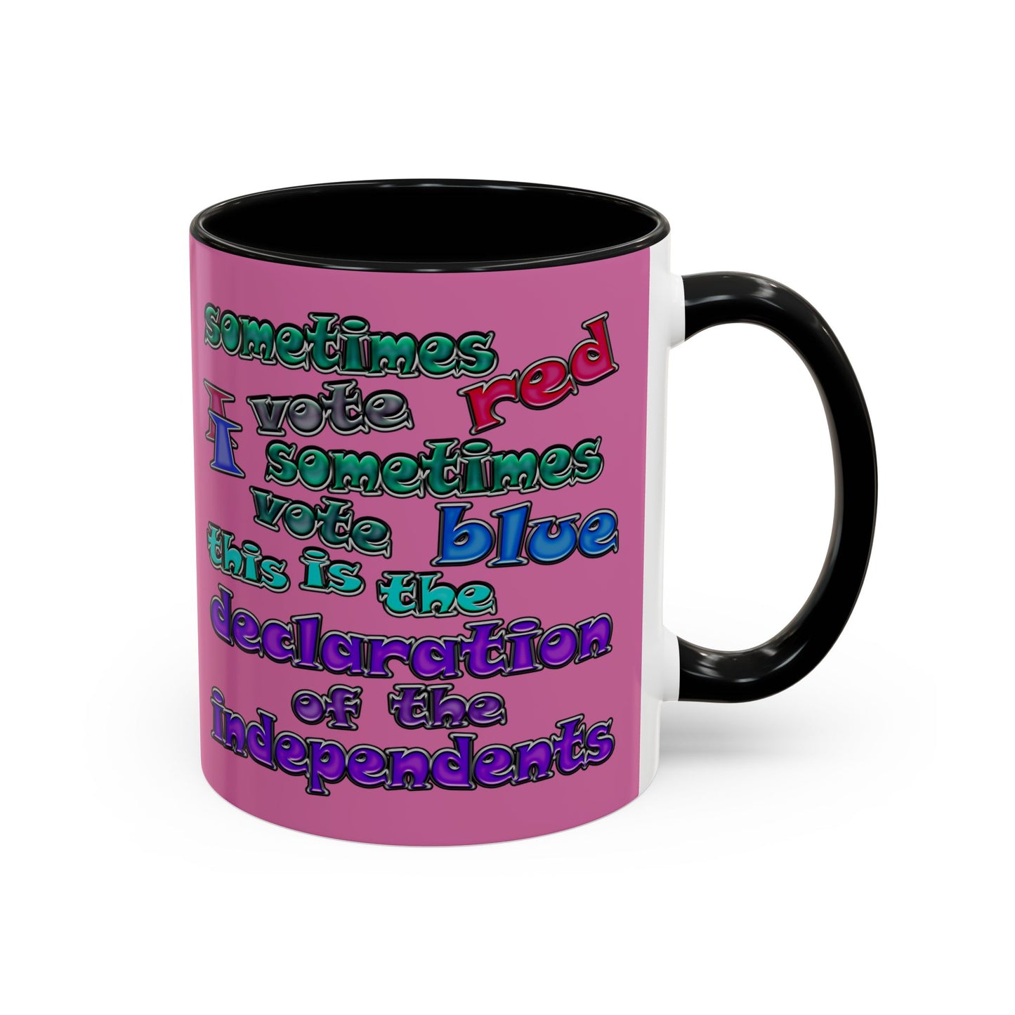 declaration of the independents - Accent Mug (light pink)
