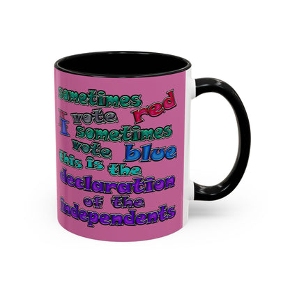 declaration of the independents - Accent Mug (light pink)