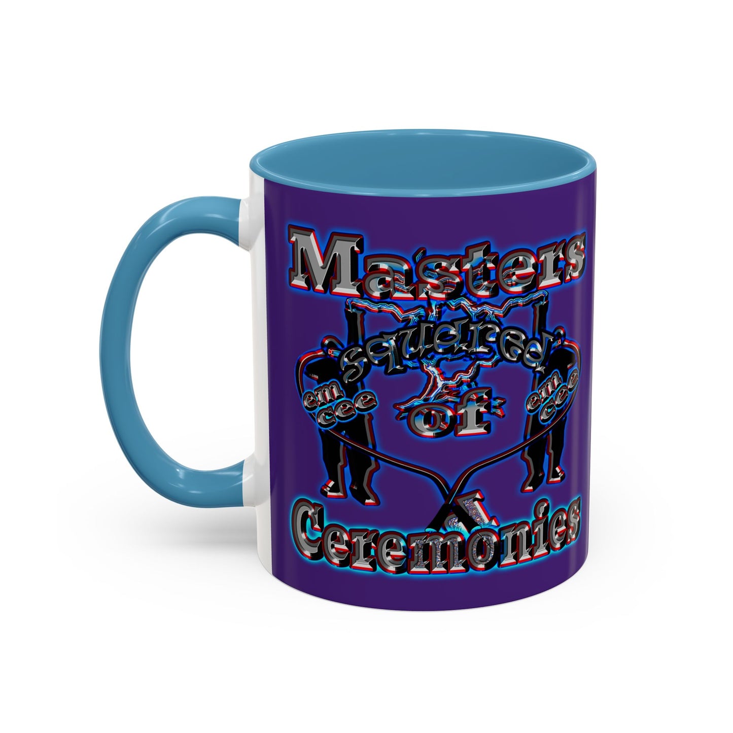 em cee squared - Accent Mug (purple)