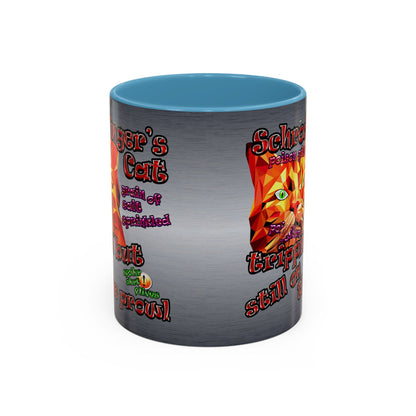 schrodinger's cat - Accent Mug (brushed nickel)