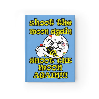 shoot the moon again - journal-lined (light blue)