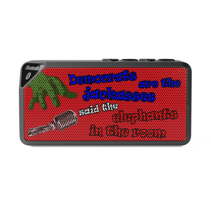 donkeys and elephants - Jabba Bluetooth Speaker (red)