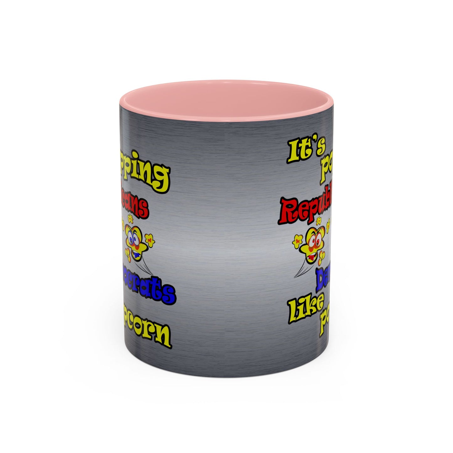 popping like popcorn - Accent Mug (brushed nickel)