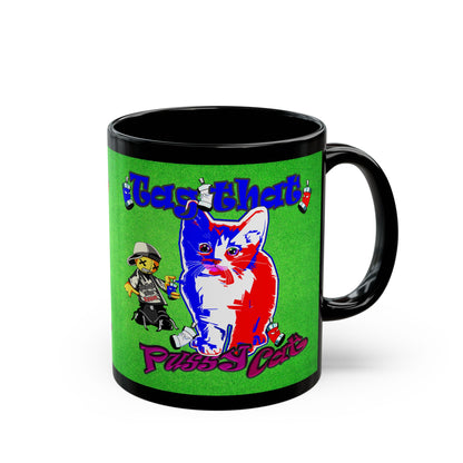 tag that - Black Mug (green turf)