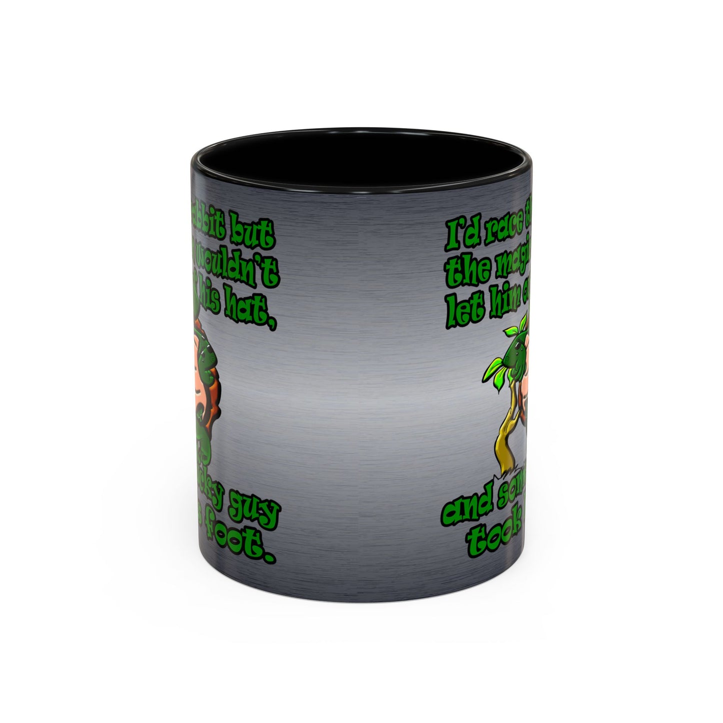 turtle race - Accent Mug (brushed nickel)