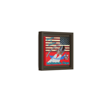 shoot for the stars - framed canvas art (red)