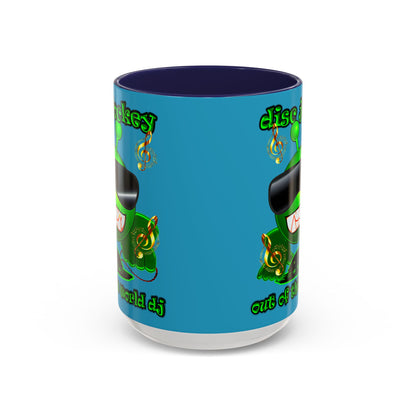 disc jockey - Accent Mug (turquoise)