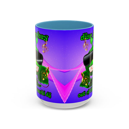 disc jockey - Accent Mug (purple-pink wave)