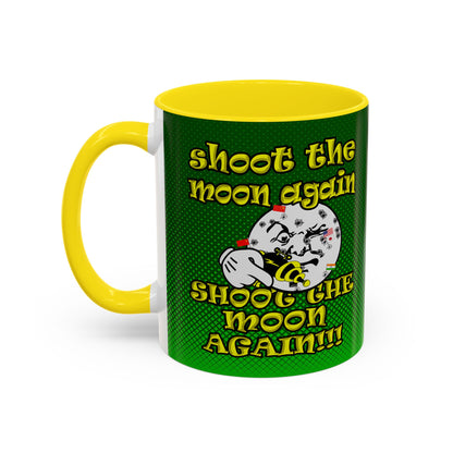 shoot the moon again - Accent Mug (logo green)