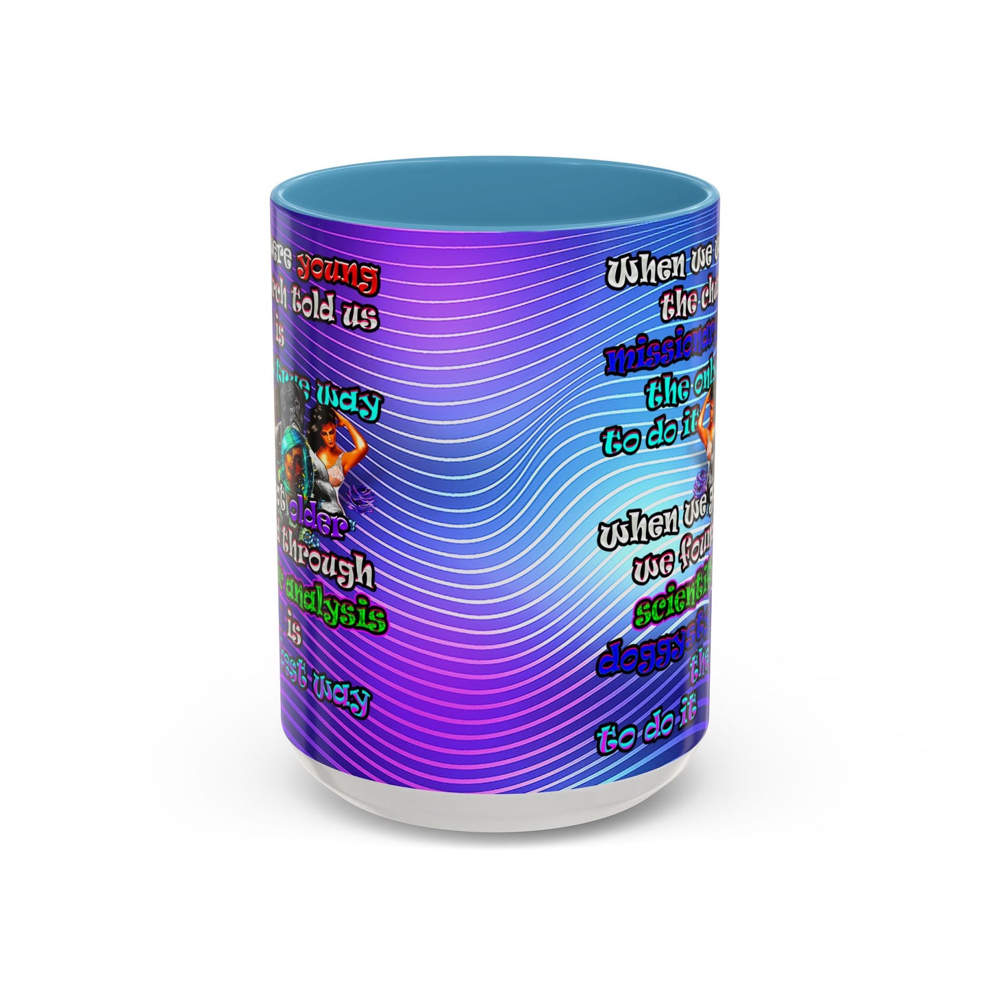 doggystyle - Accent Mug (purple wave)