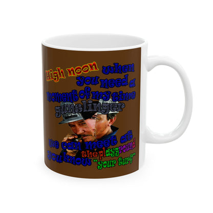 high noon - White Mug (brown)