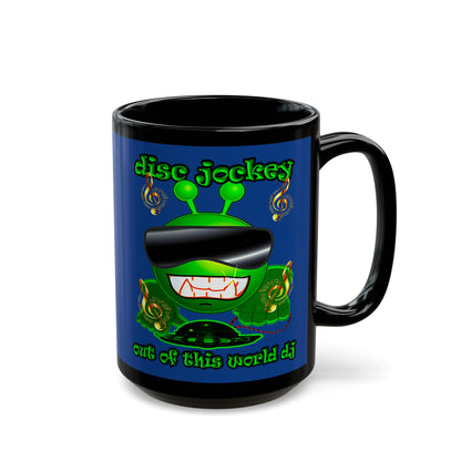 disc jockey - Black Mug (dark blue)