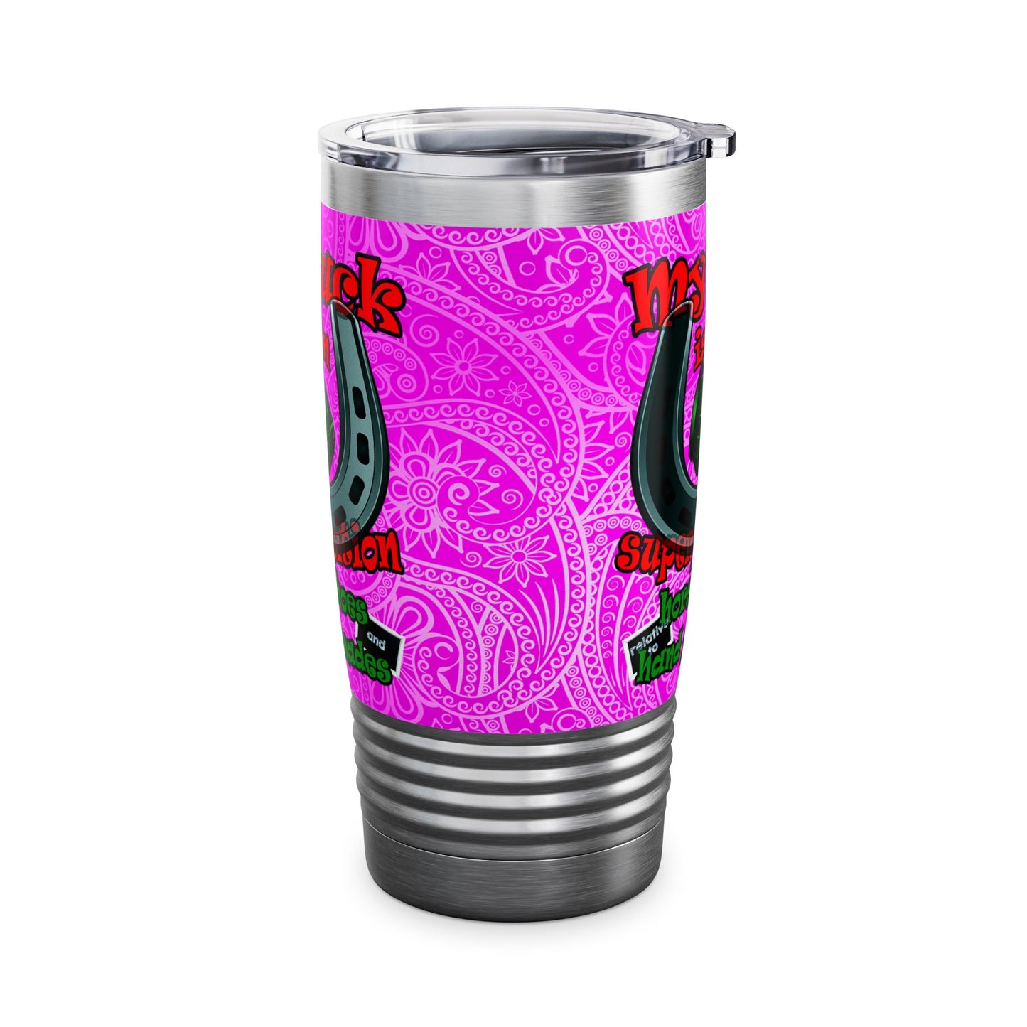 my luck - Ringneck Tumbler, 20oz (pink swirl)